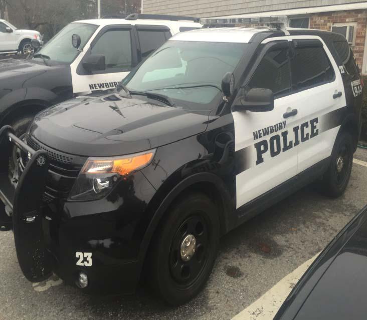 Officers assigned to Newbury Police Department marked patrol units are tasked with