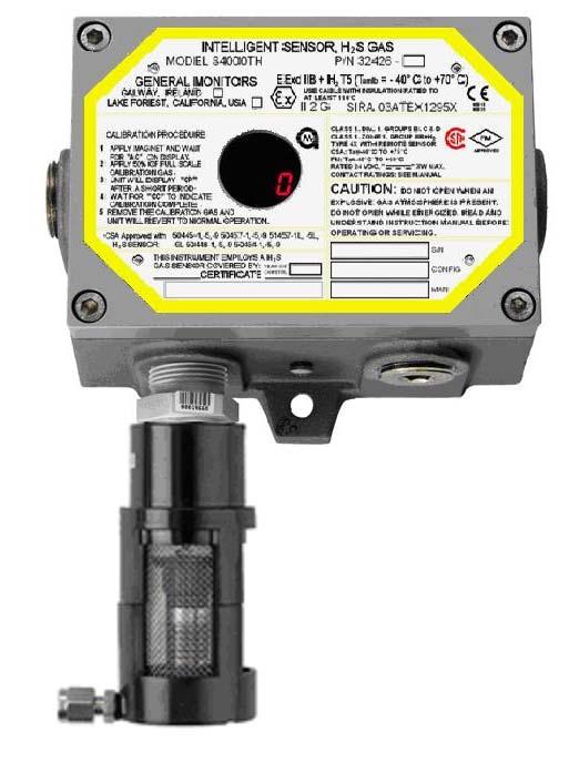 Figure 6: Model S4000TH Intelligent Sensor with RGC NOTE: The image in Figure 6 is for reference only. See section 9.3 for actual product specifications. 3.0 Installation 3.