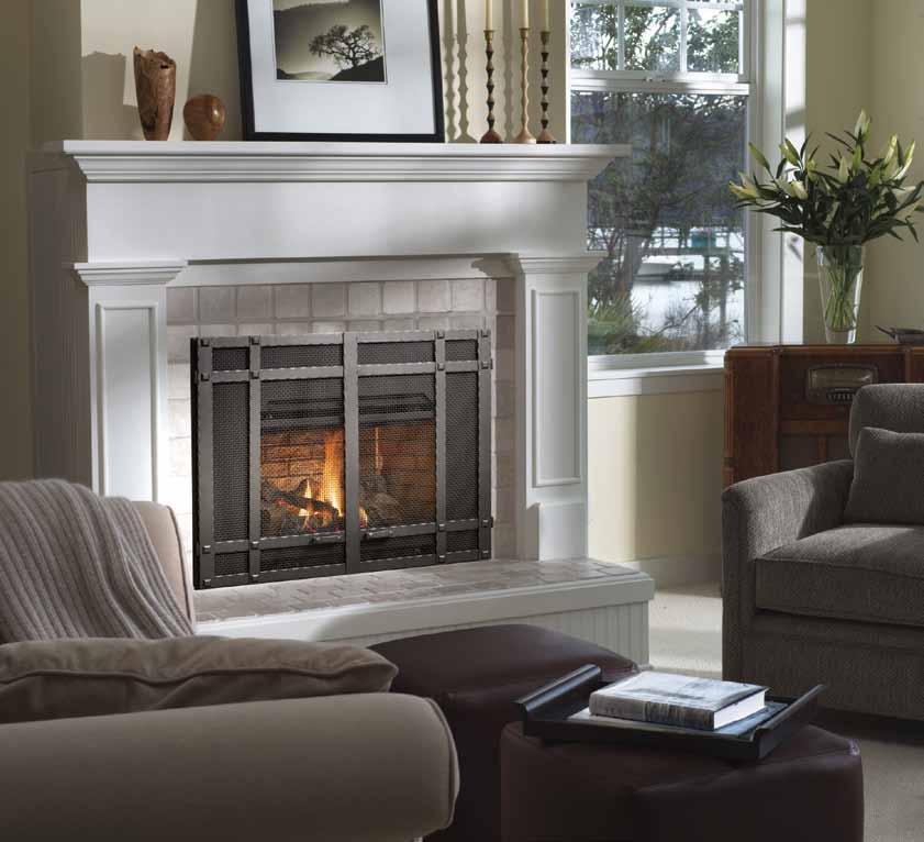 Independence Fireplace Insert Double Door 17 DVL Gas Insert With Independence Double Door Face We are proud to introduce our Independence face available for the Lopi DVS GS and DVL GS gas inserts.