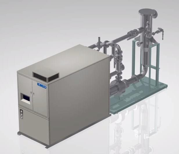 Steam-generating heat pump SGH 120 model, Kobe Steel, Supply 0.0 to 0.