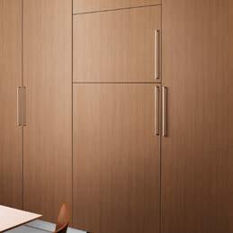 Everything you need to integrate your fridge including the hinges is provided in one complete package, avoiding unnecessary running around and hidden costs.