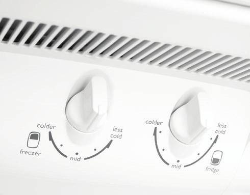Model shown: KTM5200WB-R 1 Separate temperature controls for fridge and freezer 4 2