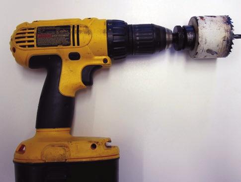 Tools needed: Electric or cordless drill (Fig.