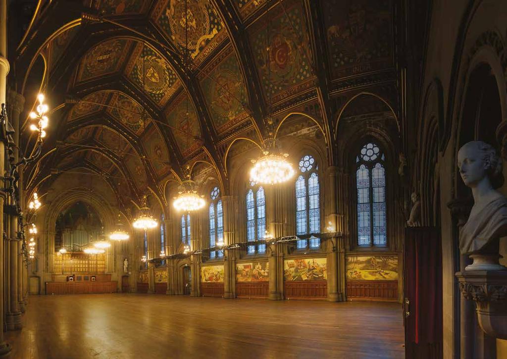 The Great Hall The epitome of grandeur and decadence, adorned with Ford Madox Brown s murals of Mancunian life; this magnificent space is ideal for larger receptions, banquets and