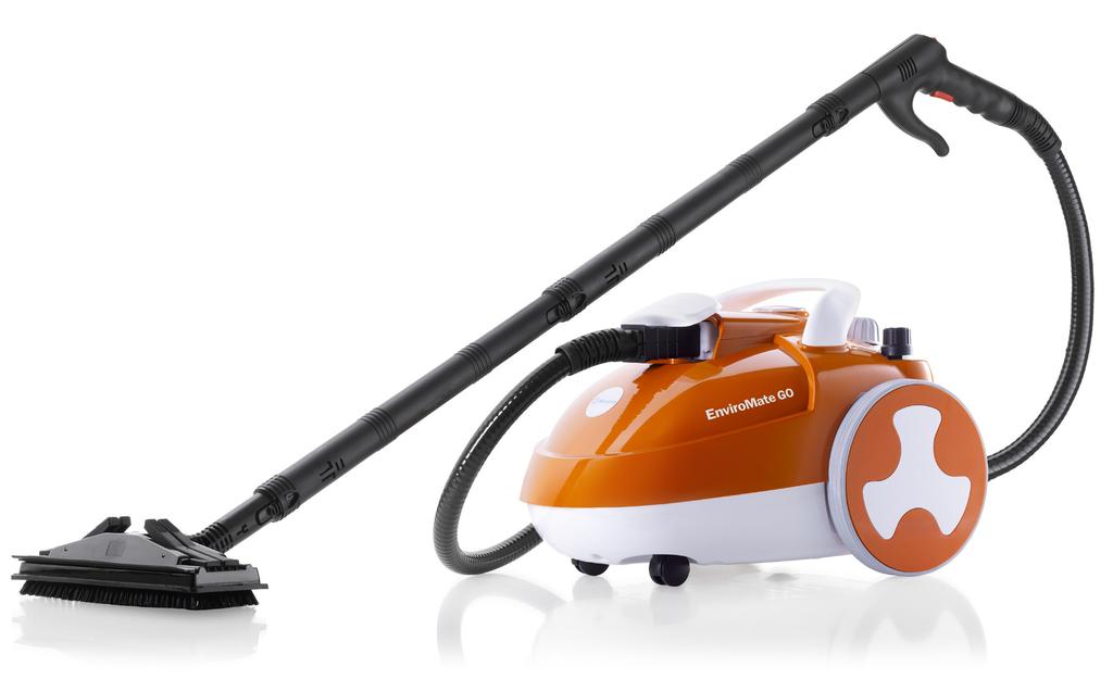 ENVIROMATE GO E20 STEAM CLEANING SYSTEM SWISS ARMY KNIFE OF STEAM CLEANERS The new EnviroMate GO (E20) is a powerful flexible and efficient cleaning device that is the natural alternative for those