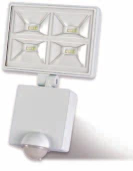 Can link with up to 5 slave 32W LED Floodlight codes LED400FLWH and LED400FLB for matching installations. Exit ON feature.