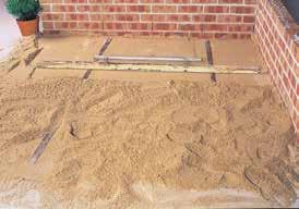 3m [L] x 50mm [W] x 2mm [H]) 2-3m long concreter s screed Broom, rake and shovel Plate vibrator compactor Edge restraints (concrete or timber) Cutting Equipment Paver Splitter/Masonry Brick