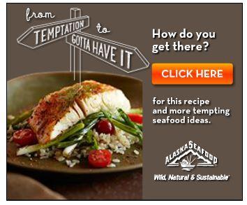 com) or a themed landing page that has links to recipes, how to videos and cooking tips: www.alaskaseafood.