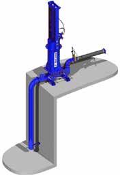 Principle of operation The pump operates on a piston system whereby the hydraulic cylinder motion fills and empties the pumping tube through the use of flapper doors that prevent back flow occuring.