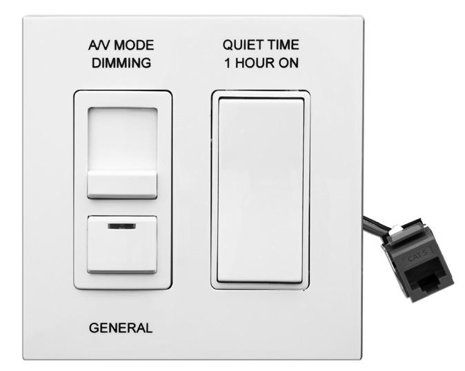 Quiet Time, 1 Hour ON - Switch The teacher will use this momentary switch to temporarily override the motion sensor.