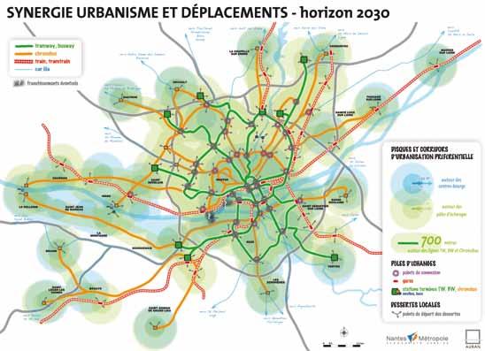The metropolitan development is conceived in order to control urban spread, to moderate space urbanization and to strengthen existing urban centres by: facilitating urban renewal and extending