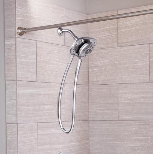 Spectra Touch Showerhead with Remote Activate your shower with a simple touch of a button.