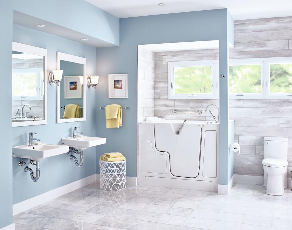 Living In Place Suite Every bathroom should be safe, dignified and comfortable. Walk-In Bathtub 3052.100.SR.