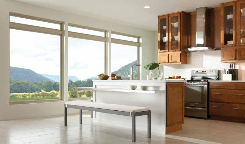 2 reate Consider a unique configuration. The possibilities are virtually unlimited when you combine Reflections 5500 windows and doors.