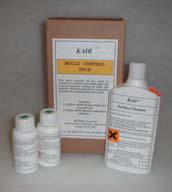 - Kit contains 2 x mould fighting solutions and one mould removing cleaner.