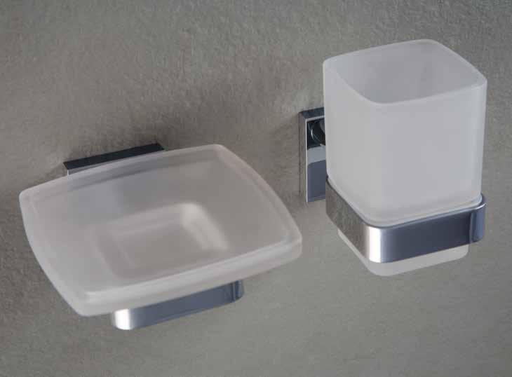 accessories Wall Mounted Tumbler & Holder 70 x 110 x 100 mm Code: BDA-COR-752-A-CP Wall Mounted Soap Dish & Holder
