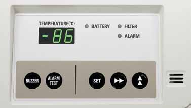 PRO Series -86ºC Freezer Control, Alarm and Monitoring The Panasonic microcompressor control system is secure, easy to use and comprehensive.