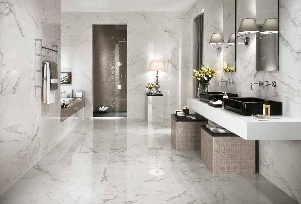 Project Marvel Inspired by the most prestigious, precious and traditional Italian marble, Marvel is a ceramic project with the highest possible aesthetic and technical impact, featuring porcelain
