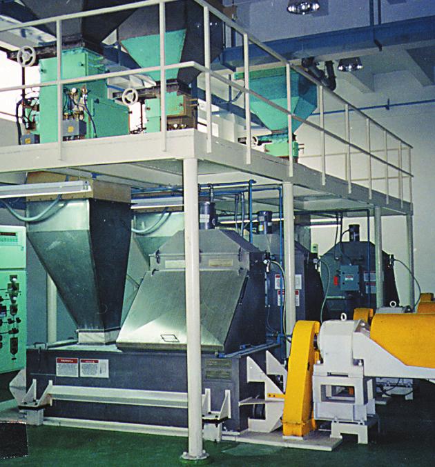 Value added sugar processor with scaling of major ingredient and filtered bag dump for minors Mixers For Industrial