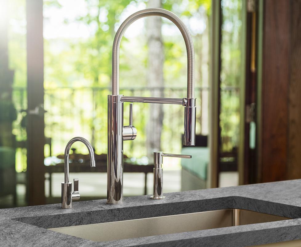 The focal point of any kitchen is the faucet. The architecturally precise lines and inherently striking beauty of the Pescara faucet create an elegant balance.