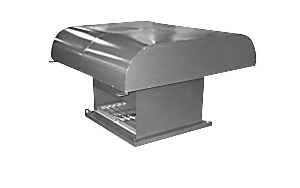 Hooded PRV Twin City Fan & Blower s series of hooded power roof ventilators are available for either clean air or corrosive and dirty air applications for both supply and exhaust service.