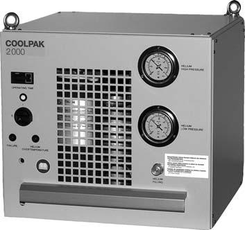 Compressor Units for Pneumatically Driven Cold Heads and Pumps, Water Cooling COOLPAK 2000/2200 Compressor unit COOLPAK 2000 (2200 is similar) Advantages to the User - High efficiency and increased