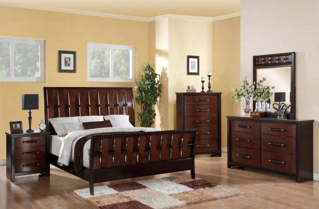 NEW ARRIVAL! 537 Cavalier Collection Unique styling and exotic wood species set the Cavalier Bedroom Collection apart!