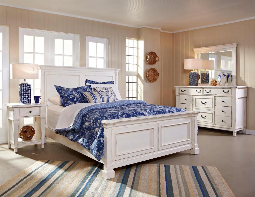 683 Lakeside Collection Antique White Capture the sweet escape of cottage living with our 683 Lakeside Bedroom Collection.