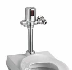 available Vandal-resistant stainless steel cover Battery life indicator ElECTrONiC UriNAl FlUSH VAlVE 81T231HWA Hardwire