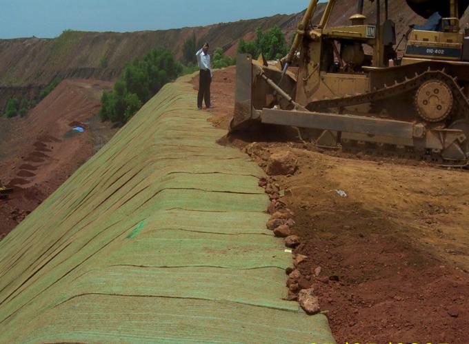 Dump /Land Fill Side Slope Stabilization & Embankment Protection Natura Geo Mat and Natura Geo Mat Plus are both effective Dump/Land fill side Slope Stabilization Blankets These blankets cover and