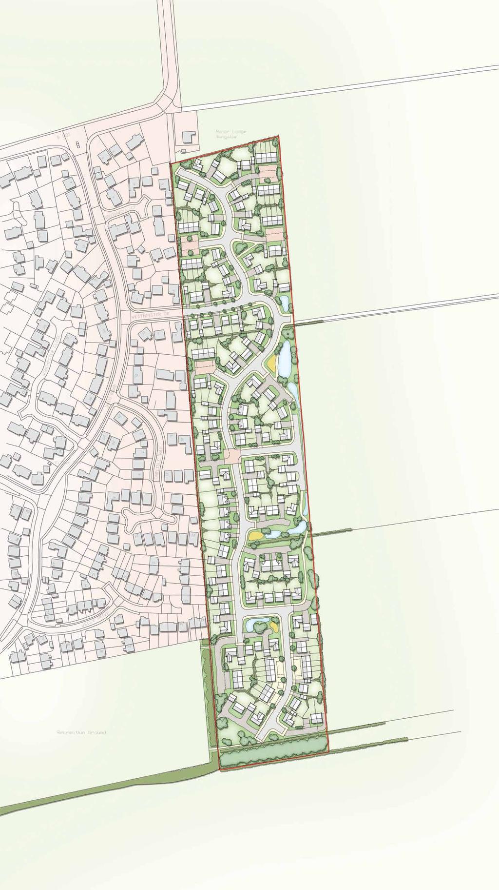 The Masterplan Linden Homes is proposing to submit an outline planning application for up to 150 new homes.
