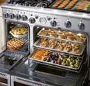 PRO GRAND COMMERCIAL DEPTH RANGES FEATURE/BENEFIT SUMMARY LARGE OVEN CAPACITY Benefits: 5-rack positions perfect for baking or