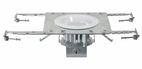 The fixture is thermally protected for mounting within an insulated ceiling, is designed for either new construction or remodel applications and is sealed for wet location applications.