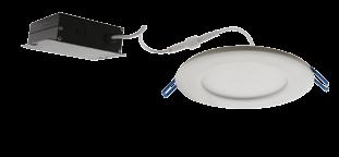 4" Ultra Slim LED Panel Light The simple IC Airtight lighting solution with a frosted lens to provide smooth light distribution 4" Round Panel Input Power Lumens 0 ERT411W ERT411W ERT411N ERT411N