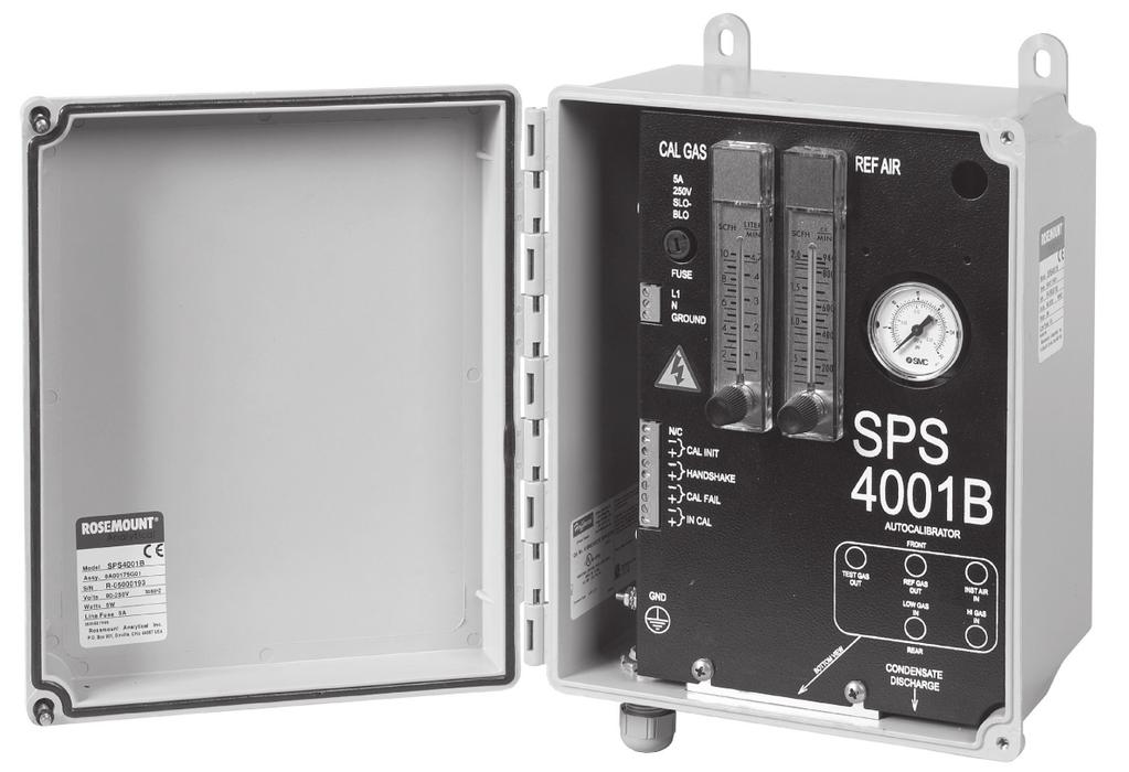 SPS 4001B Single Probe Sequencer The SPS 4001B is an Oxymitter accessory that permits automatic calibration of a single probe.