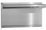 Tubular and Slotted stainless steel shelves are available, 11" (279) deep. Please specify when ordering. tubular and Slotted stainless steel shelves are available, please specify when ordering.