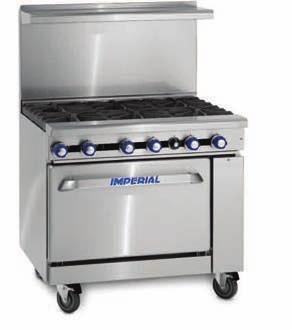 CE EqUIPMENT TERMS OF SALE WARRANTY CE EqUIPMENT CEcertified models are equipped with the latest flame failure safety features for open burners, griddles and ovens. Contact Imperial for pricing.
