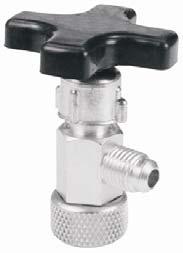 This valve may be used on refrigerant cylinders with depressor type valves as an option to the CT-4 valve.