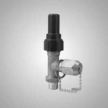 RECEIVER VALVES Packed Angle Type, Charging & Purging Features: Forged Brass Bodies Seal Caps: Molded valox, brass flare Stems: plated steel black oxidized Temperature Range: -20 F(-29 C) to +300