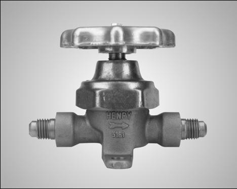 PACKLESS VALVES Golden Bantam Type Features: Forged brass cored body provides durability, maximum rigidity, strength.