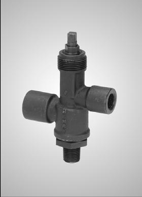 and mounting of a transducer to monitor systems performance Provides valve core port for checking transducer output with a pressure gauge Provides isolation from system for replacement of transducer