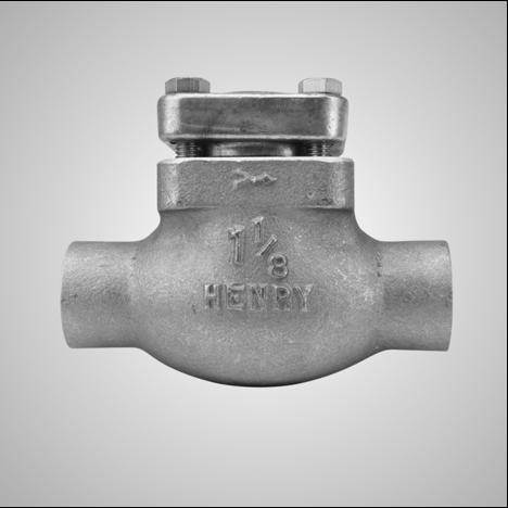 CHECK VALVES Globe Design Features: Type 205 General construction: Valve body: cast bronze; bonnets: forged brass; Teflon seat Internal parts can be easily removed to prevent damage when soldering