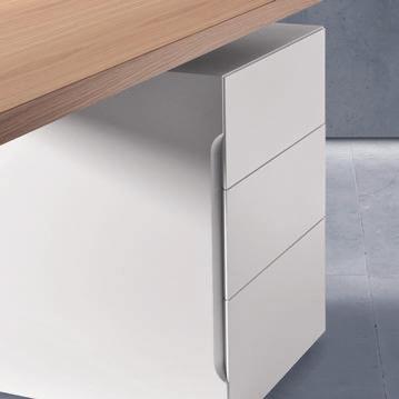 Each storage box has one drawer divider or suspended file pullout.