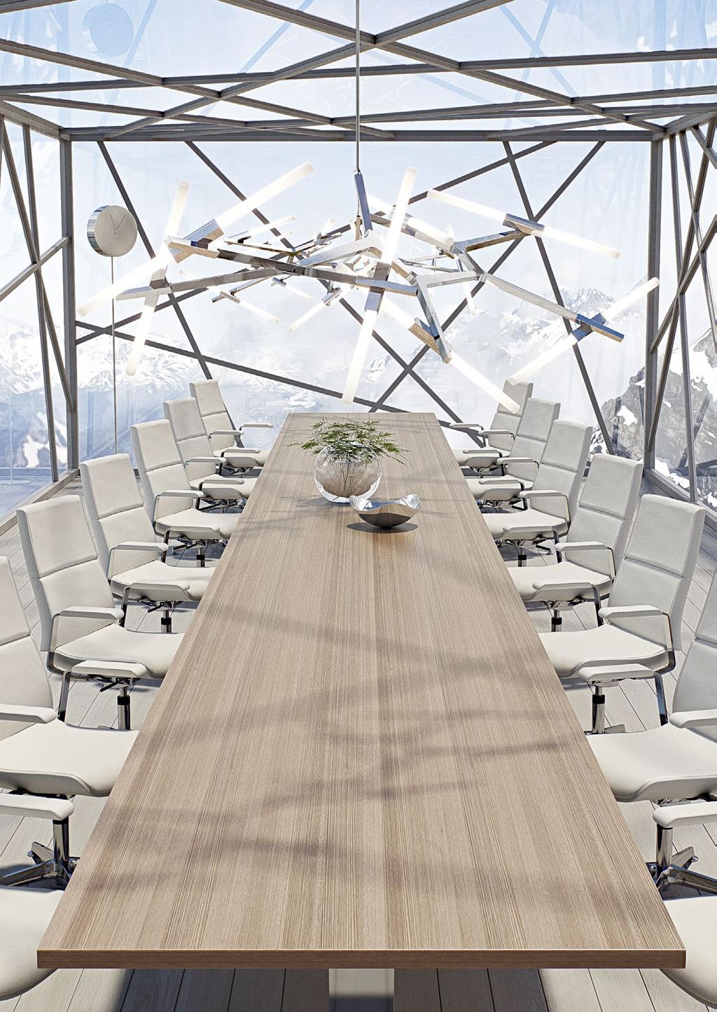 Primero 17 INSPIRING MEETINGS Meetings need functional, ergonomic and inspiring environments to encourage the creation, development and sharing of new ideas.