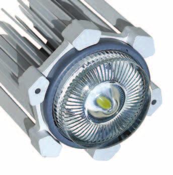 LED module consists of cold forged aluminum heat