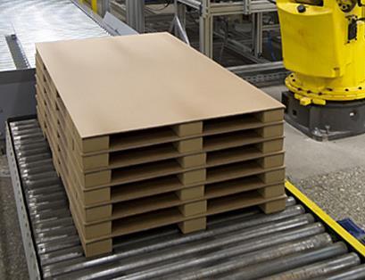 2.3 pav. Ikea naudojamos popierinės paletės Ikea naudojamos paletes (2.3 pav.) gali atlaikyti iki 750 kg svorį, tiek pat kiek ir medinės paletės.