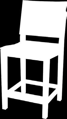 Charleston Bar Chair [3] W X.75D X 45H Seat height: 30" [ 8] Quick Ship Cushions 62, 63.