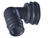 Q&E Adapter - swivel nut Q&E Adapter elbow 90 o - swivel nut Q&E PEX plumbing system on one end.