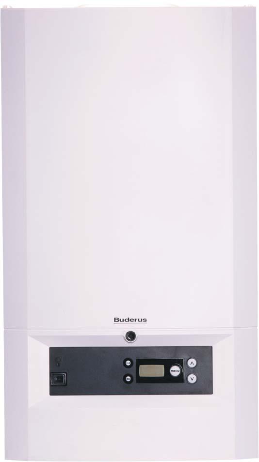 The Buderus 500 range contains a 24 and 28kW combination boiler for heating and hot water, and a 24kW system boiler.