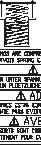 Labels BS 60-4s C Warning! Springs are compressed. Release cover slowly to avoid spring ejection.